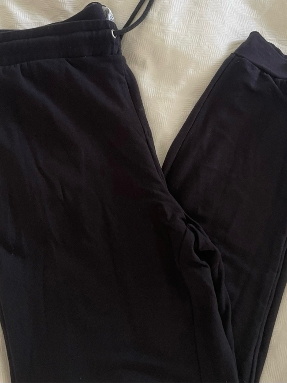 NWT For the Republic Black Drawstring Joggers